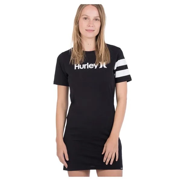 Короткое платье Hurley Oceancare One&Only Short Sleeve, черный
