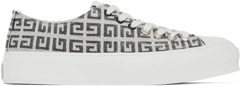 Черно-белые кроссовки 4G City Givenchy