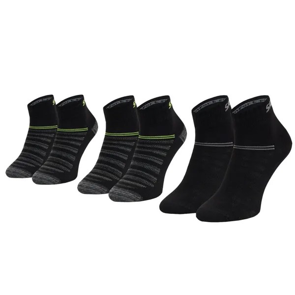 Носки Skechers SK42017 Quarter short 3 шт, черный