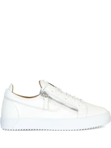 Giuseppe Zanotti кеды Frankie с молниями, белый