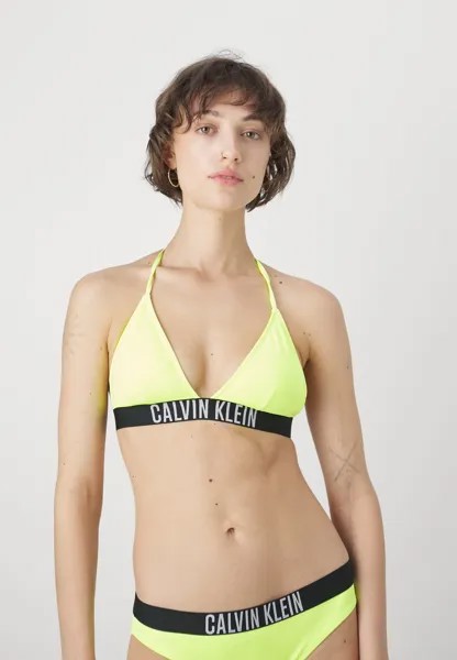 Верх бикини Calvin Klein Swimwear, зеленый
