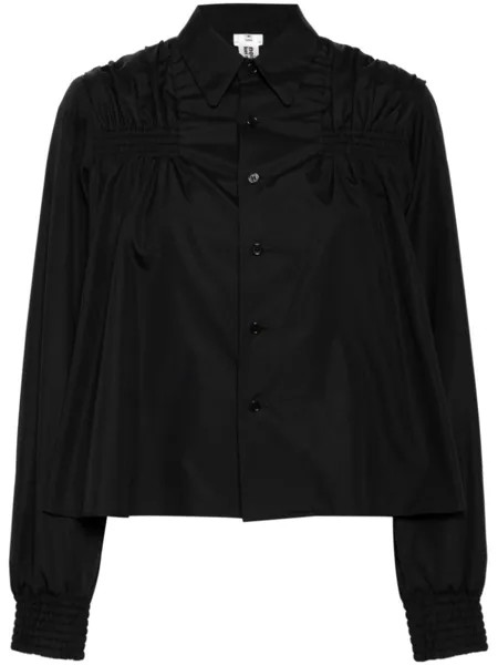 Noir Kei Ninomiya хлопковая рубашка, черный