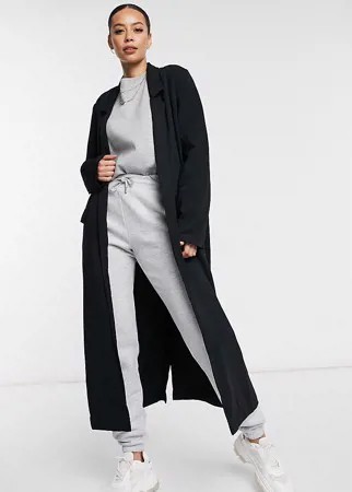 Черное мягкое легкое пальто ASOS DESIGN Tall-Черный