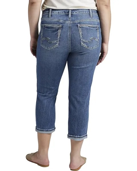 Джинсы Silver Jeans Co. Plus Size Elyse Capris W43002EGX290, индиго