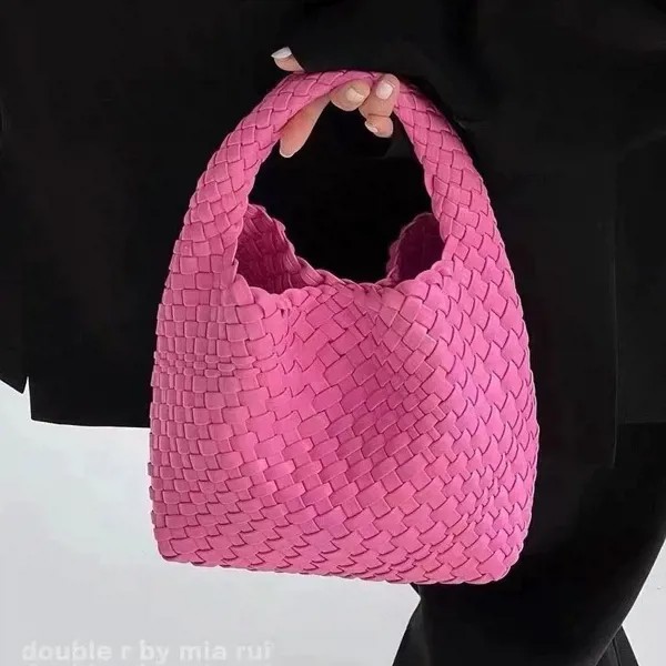 Женская сумка ручной работы Корейская мягкая кожаная сумка для матери Маленькая сумочка Тренд Овощная корзина Сумка Большие сумки для женщин