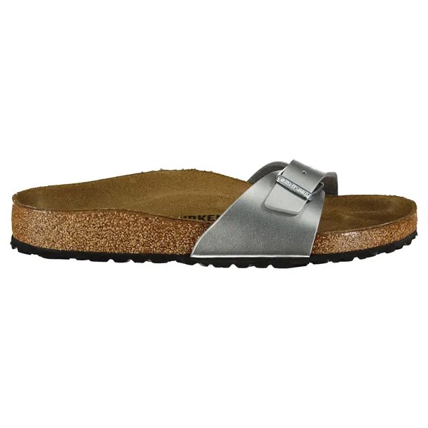 Сандалии Birkenstock Madrid Birko Flor, серебряный