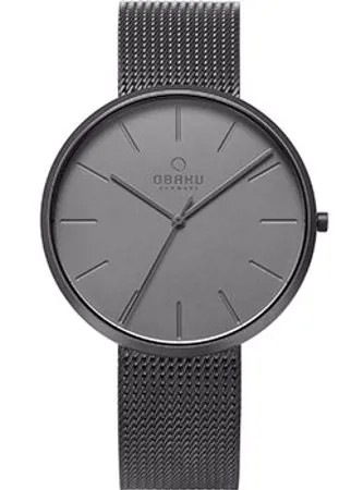 Fashion наручные  мужские часы Obaku V219GXUUMU. Коллекция Mesh