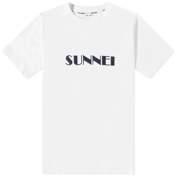 Футболка Sunnei с большим логотипом и вышивкой