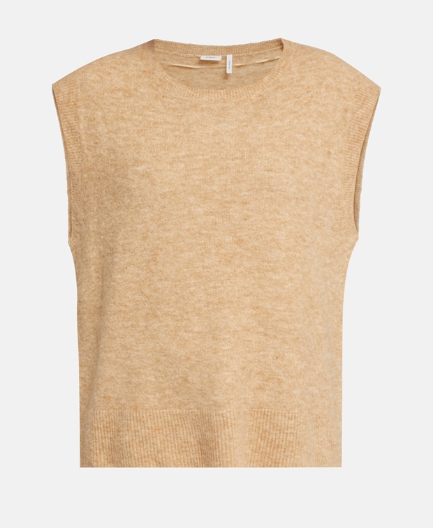 Пуловер без рукавов S.Oliver Black Label, цвет Tan