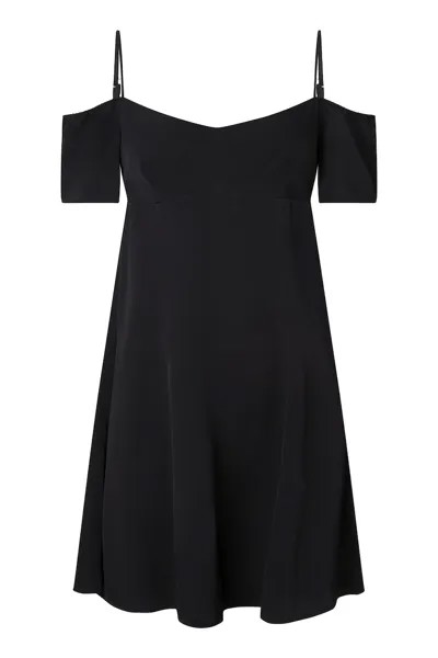 Платье с открытыми плечами и открытой спиной Calvin Klein Jeans, черный
