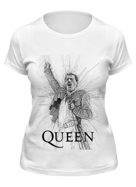 Футболка женская Printio Freddie mercury - queen белая XL