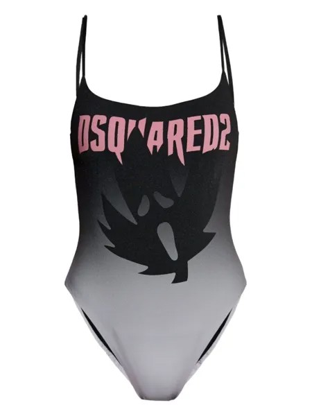 Dsquared2 dSQUARED2 Фирменный цельный купальник, черный