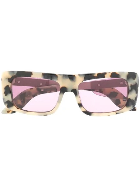 Marni Eyewear солнцезащитные очки с леопардовым узором