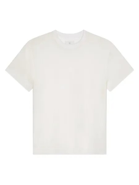 Двухслойная футболка оверсайз из шелка Givenchy, белый