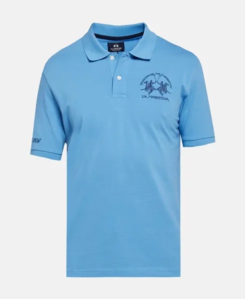 Рубашка поло La Martina, лазурный синий