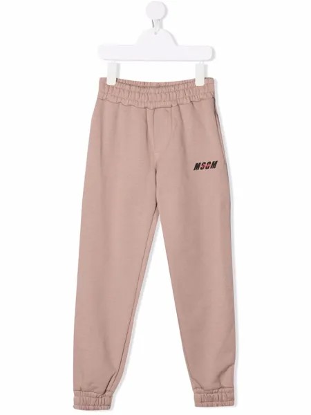 MSGM Kids спортивные брюки с логотипом