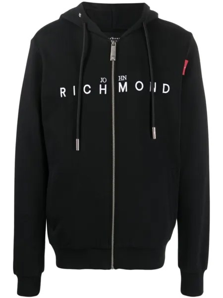 John Richmond худи Palando с логотипом, черный