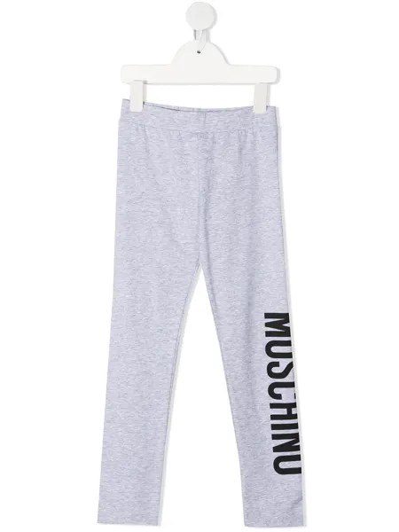 Moschino Kids легинсы с логотипом