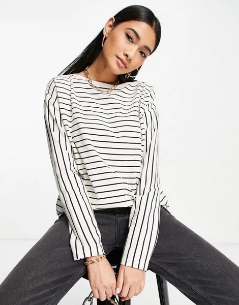 Белый лонгслив French Connection Rosana