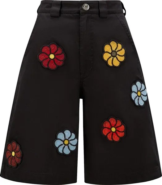 Шорты Moncler Genius x JW Anderson Floral Detailed Shorts 'Black', черный