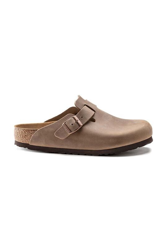 Кожаные шлепанцы Boston Birkenstock, коричневый