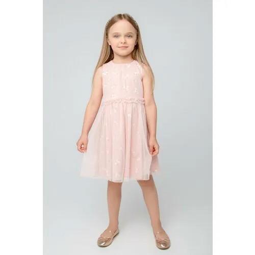 Платье crockid, размер 104/56/51, золотой, розовый