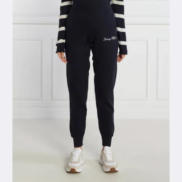 Спортивные брюки классического кроя с графическим рисунком Tommy Hilfiger, синий