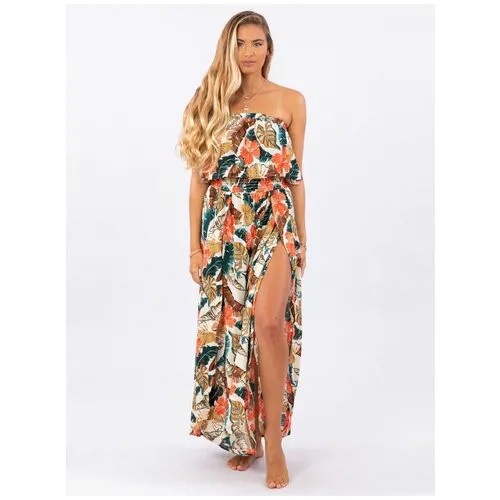 Платье Rip Curl TROPIC COAST MAXI DRES, цвет 3501 HOT CORAL, размер S