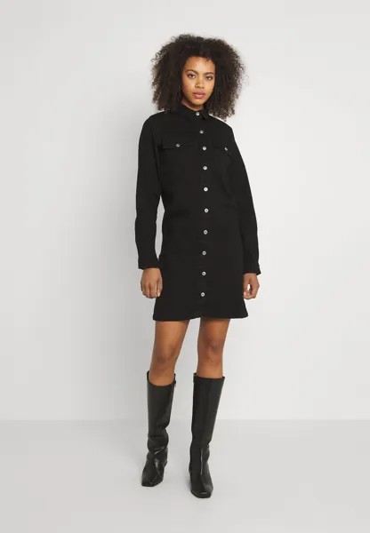 Платье Vaquero Pieces PCPERRY DRESS, цвет black denim