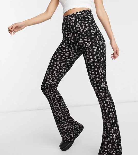 Расклешенные брюки с цветочным принтом ASOS DESIGN Tall-Многоцветный