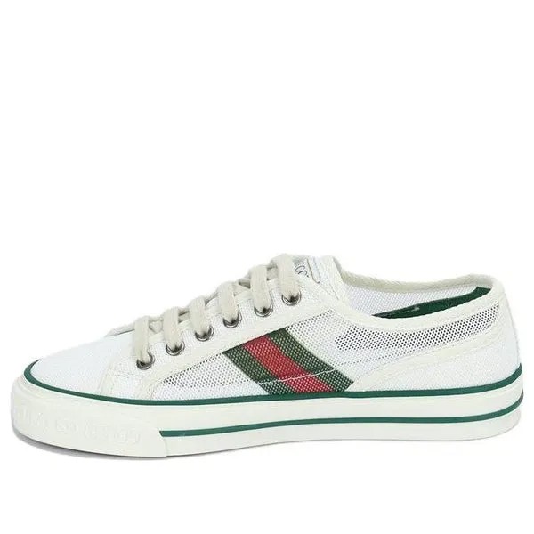 Кроссовки (WMNS) GUCCI Tennis 1977 Low Top Sneaker 'White Green', белый