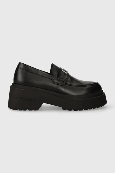 Кожаные мокасины TJW CHUNKY LOAFER Tommy Jeans, черный