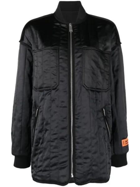 Стеганый бомбер Heron Preston, черный