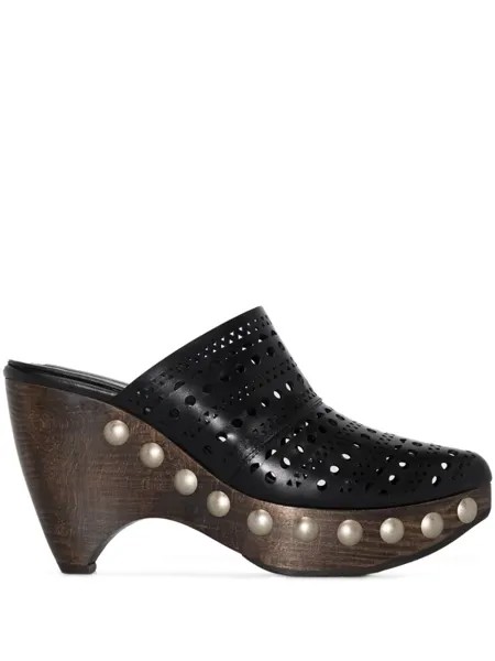 Alaïa мюли с заклепками, черный