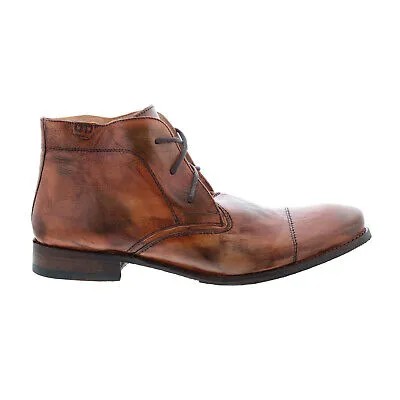 Bed Stu Tole II F461514 Мужские коричневые кожаные повседневные классические ботинки на шнуровке