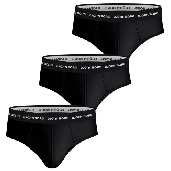 Трусы Björn Borg Cotton Stretch Brief 3er Pack, черный