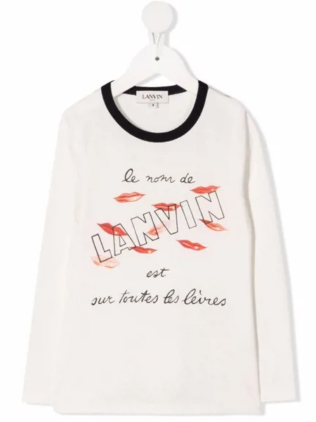 LANVIN Enfant футболка с графичным принтом