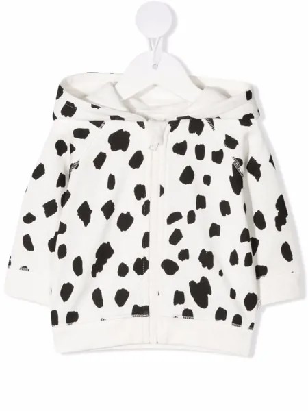 Stella McCartney Kids худи на молнии с анималистичным принтом