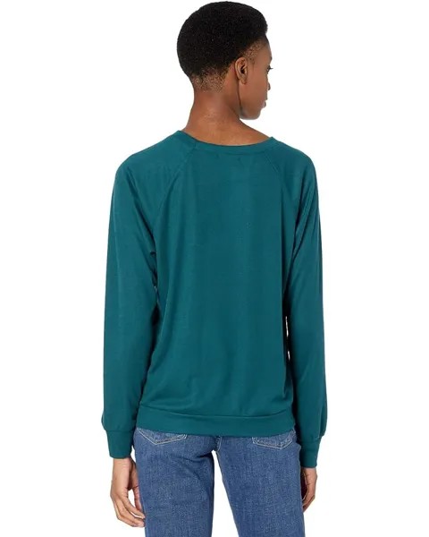 Толстовка Eberjey Mina - The Ringer Sweatshirt, цвет Evergreen