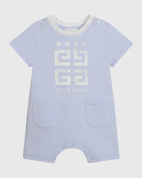 Универсальные шорты интерлок для мальчика, размер 1–9 м Givenchy, цвет Pale Blue