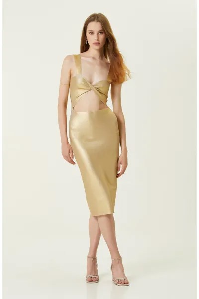 Золотое вечернее платье Network, золотой