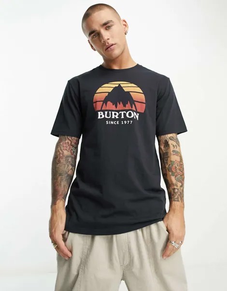 Черная футболка с короткими рукавами Burton Snow Underhill Burton