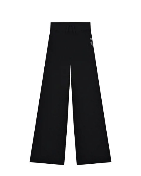 Черные широкие спортивные брюки MM6 Maison Margiela детские