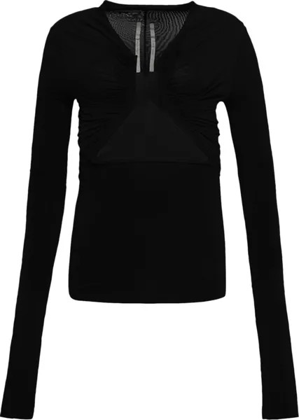 Футболка Rick Owens Long-Sleeve Prong  'Black', черный