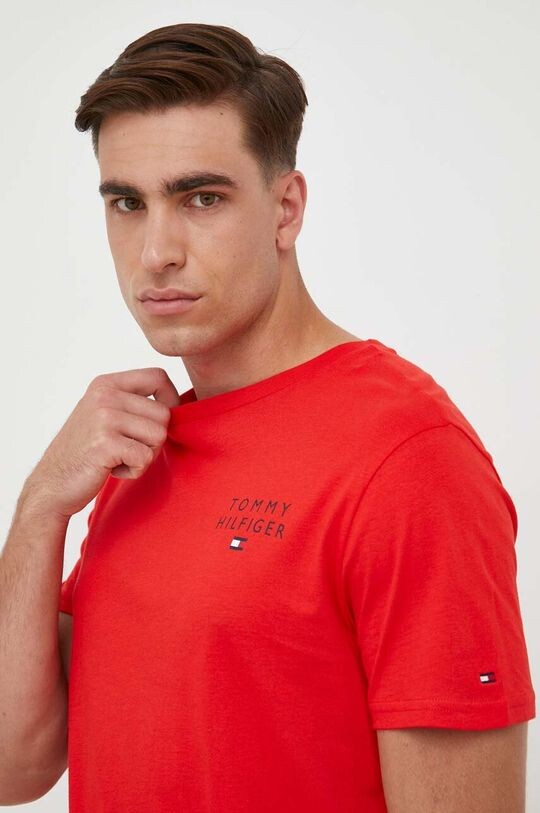 Хлопковая футболка для отдыха Tommy Hilfiger, красный