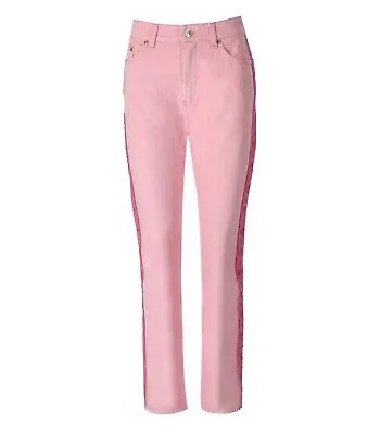 Женские джинсы Chiara Ferragni Logomania Pink Regular Jeans