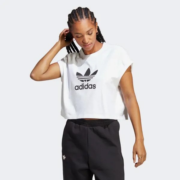 Короткая футболка Adidas IC5467-WHITE