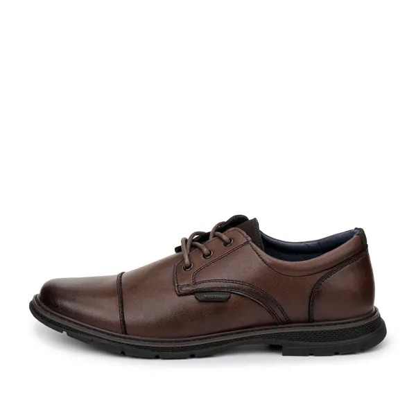 Полуботинки мужские MUNZ SHOES 187-12MV-010VK коричневые 44 RU
