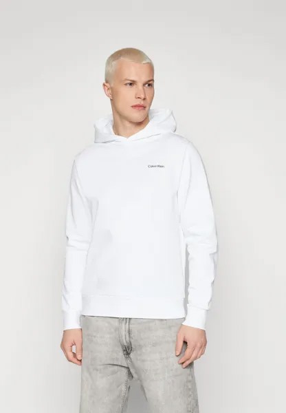 Толстовка Angled Back Logo Hoodie Calvin Klein, цвет bright white