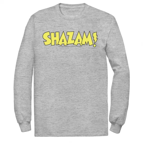 Мужская футболка с жирным текстовым логотипом DC Comics Shazam